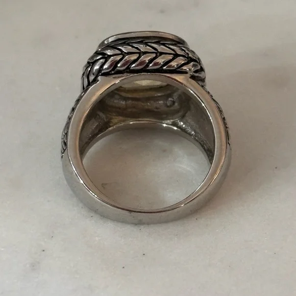Vintage Lucky Brand Corine Herringbone Ring - Picture 5 of 7